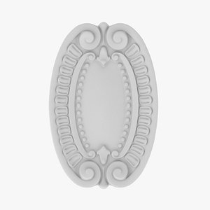 3D model Cartouche Ornament 009