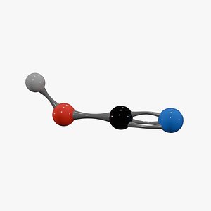 3D model Cyanic Acid Molecule