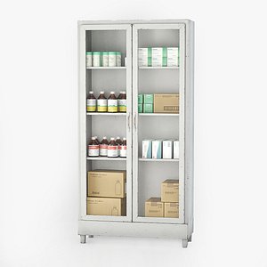 Medicines hospital cupboard