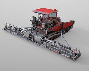 asphalt paver 3D model