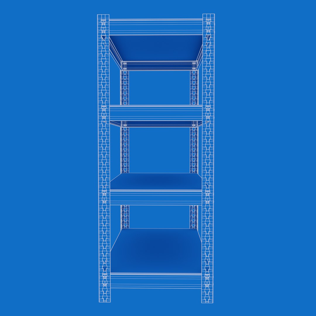 Storage Rack 3D Model - TurboSquid 1941932