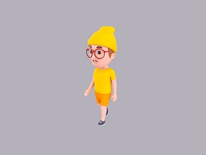 Cartoon Male Character Rigged 096