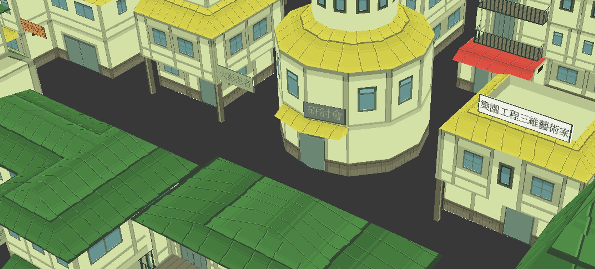 Naruto Building Pack 3d Model