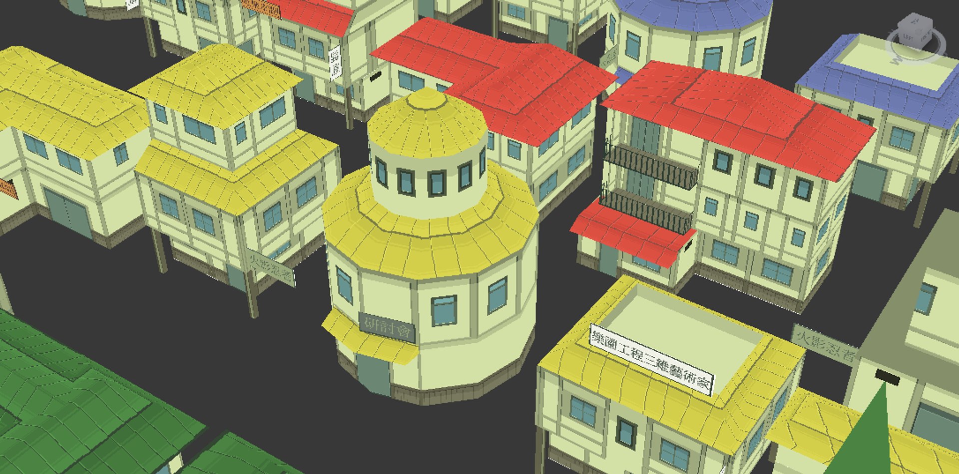 Naruto Building Pack 3d Model