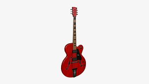 Electric Guitar J01 Red - Music Instrument Design