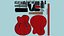 Electric Guitar J01 Red - Music Instrument Design