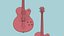 Electric Guitar J01 Red - Music Instrument Design