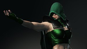 3D Sorceress of Green