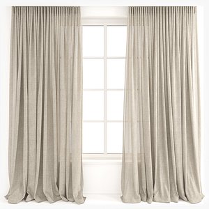 3D Curtains 49 Linen model