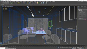 3D model Living Kitchen Collection 2 of Titan 6 - 4 models - 3dMax format