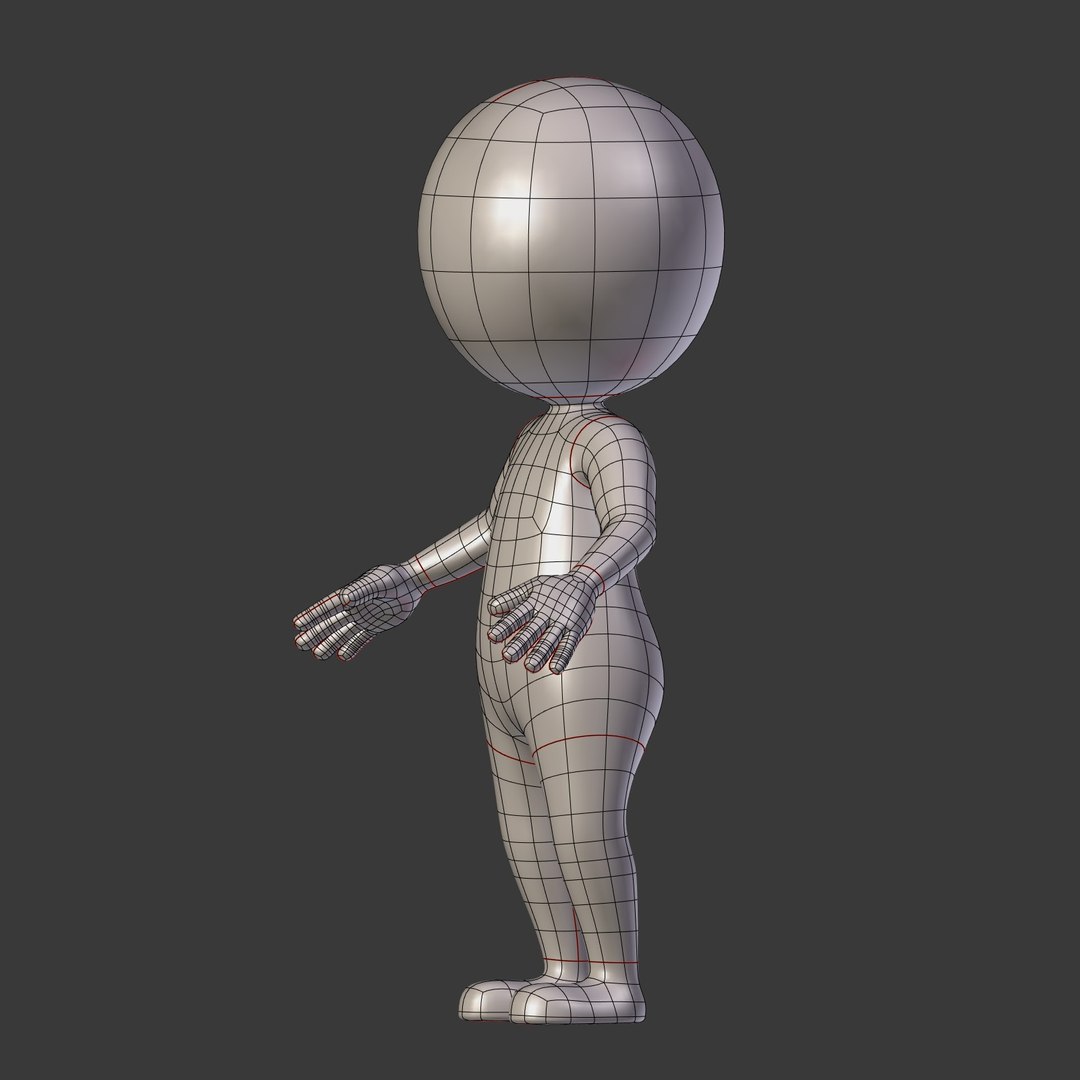 3D Model Cartoon Stickman Based - TurboSquid 1560971