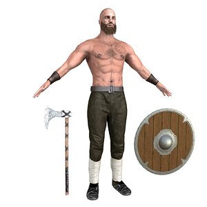 viking rigging man model