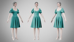 3D Dress 09 Dark Cyan