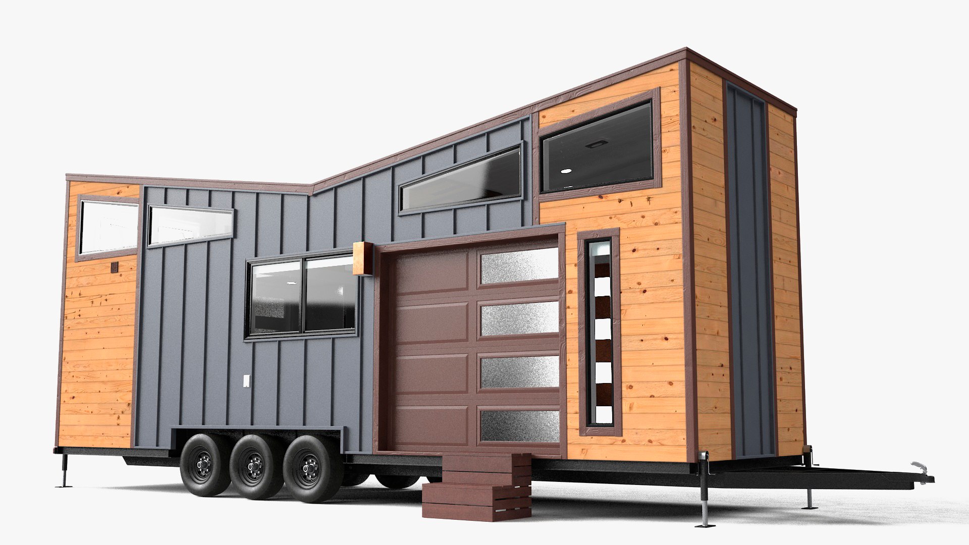 Tiny House for Travel 3D model preview
