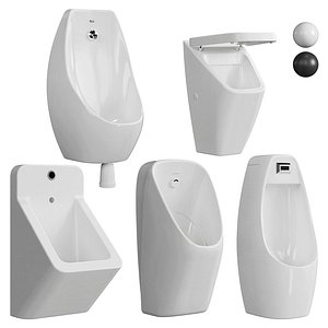 3D Urinal Set 01 model