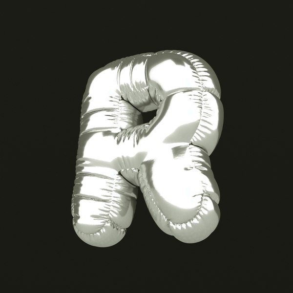modelo 3d Letra de globo R - TurboSquid 1281596