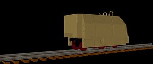 Front-tender for the German WKII Panzerlok BR 57