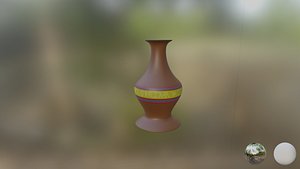 3D antique vase