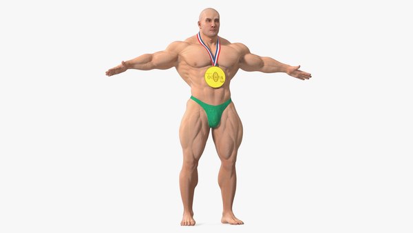 Bodybuilder Mann Charakter T-Pose 3D-Modell - TurboSquid 2046589