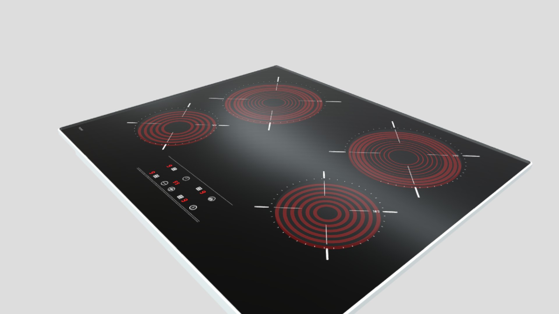 3D Modern electric hob - TurboSquid 2086398