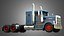 57P Semi Truck - Small Sleeper Truck - Vintage Version