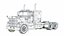 57P Semi Truck - Small Sleeper Truck - Vintage Version