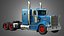 57P Semi Truck - Small Sleeper Truck - Vintage Version