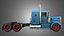 57P Semi Truck - Small Sleeper Truck - Vintage Version