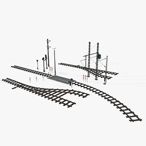 3D railroad rails