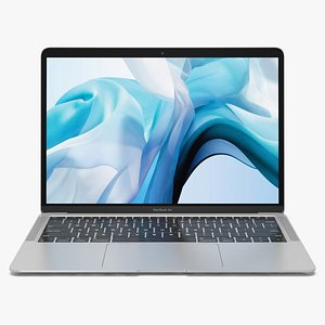 apple macbook air silver 3D model