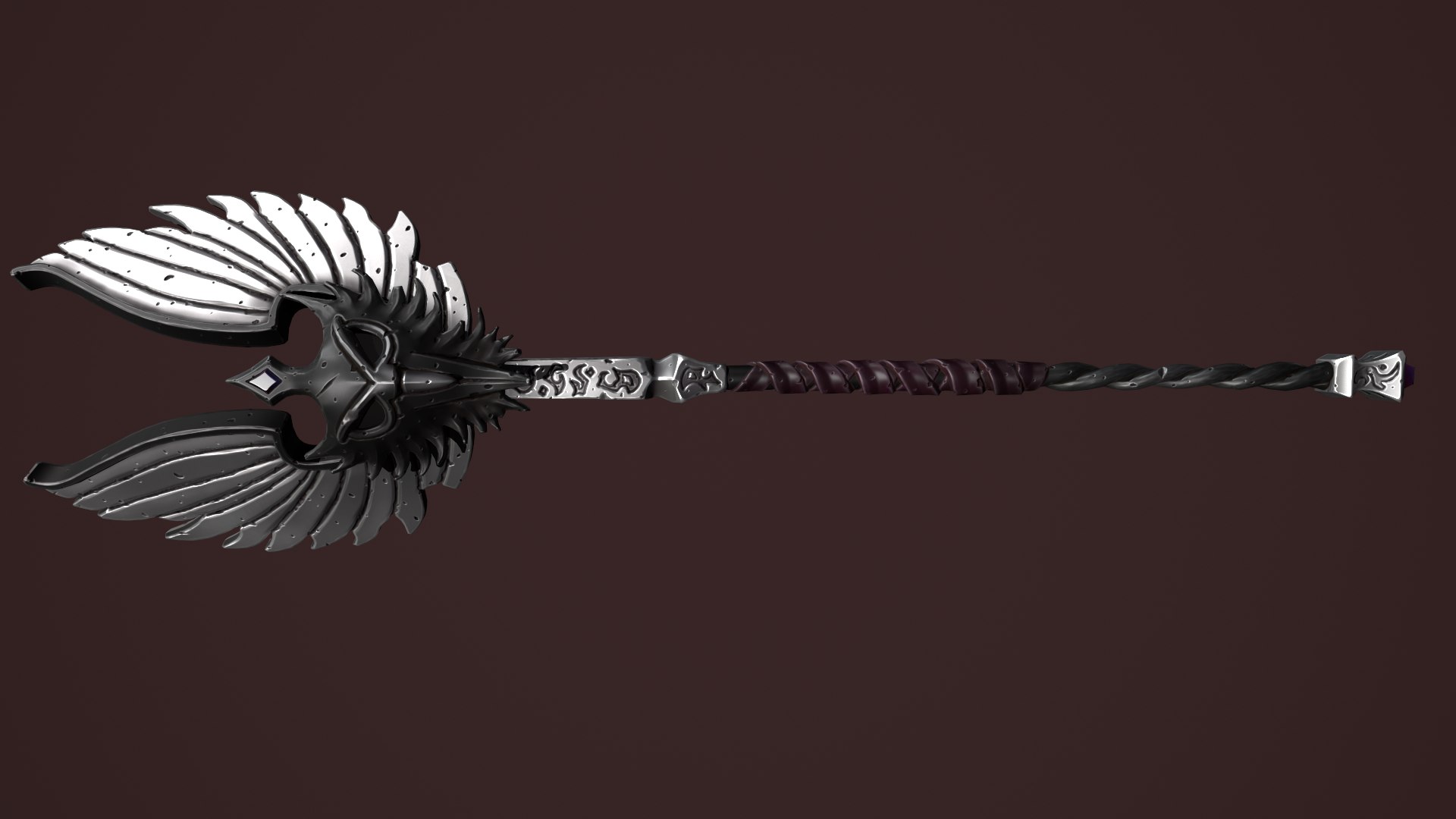 3D Rune Staff - TurboSquid 1852857