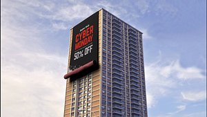 Cloth Banner Roll Animation 3D model