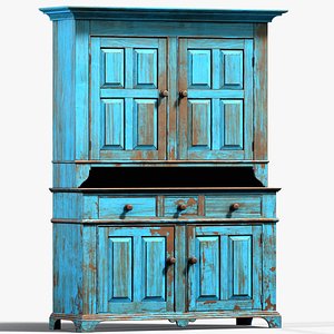 3D Old Cabinet model