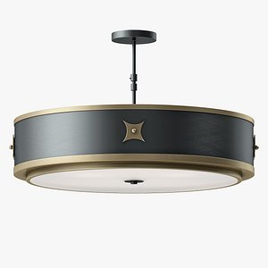 Currey and Company Huntsman Semi - Flush Mount