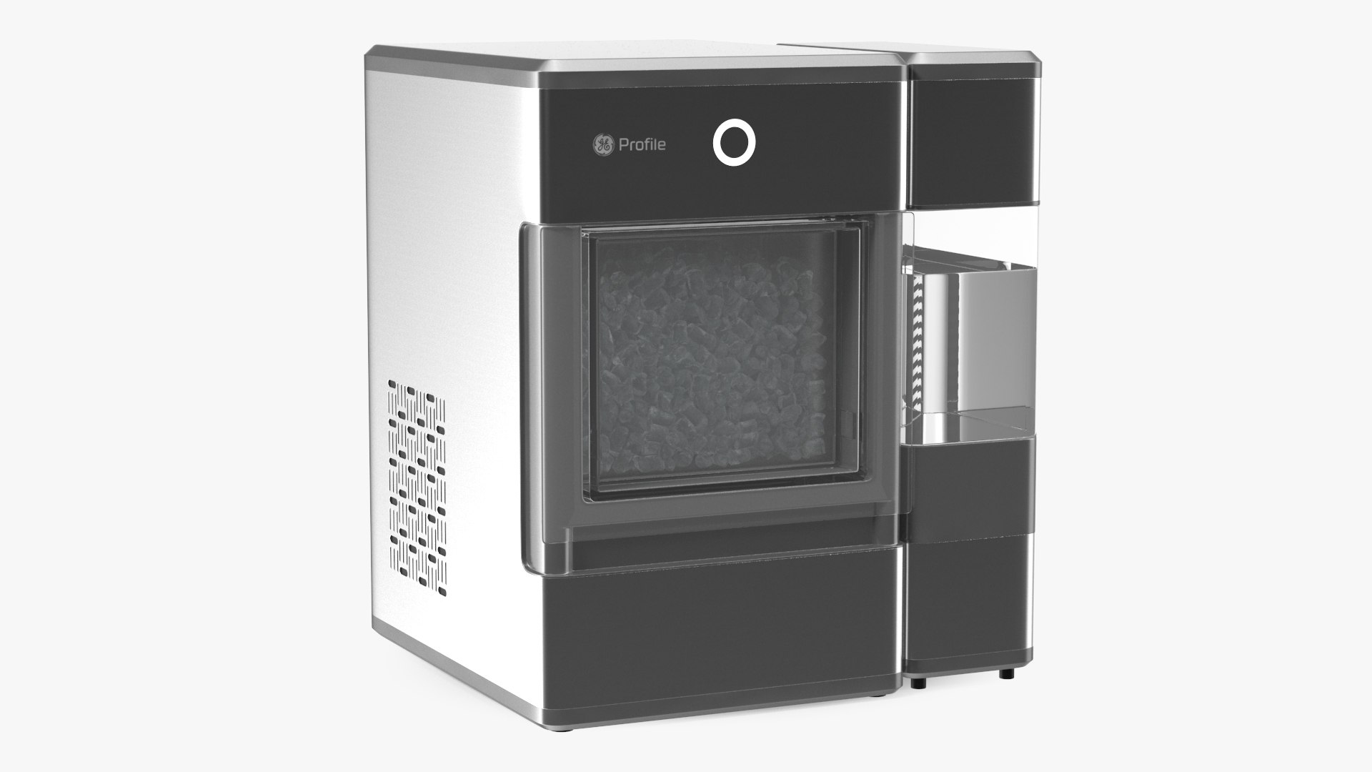 GE Profile Opal Countertop Nugget Ice Maker Silver 3D model preview