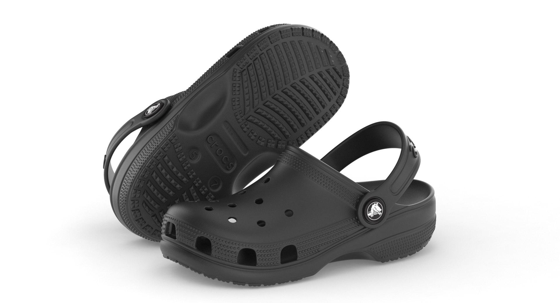 3D Clog Classic Black Model - TurboSquid 1695217