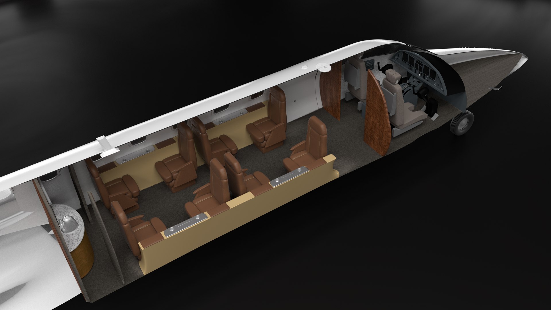 Learjet - 45 Plane 3D Model - TurboSquid 1348373