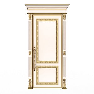 3D Carved Door Classic 01602 White