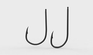Fishing hook Low-poly 3D model 3D