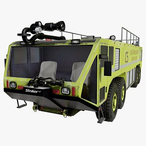 3D oshkosh striker 4500 green model