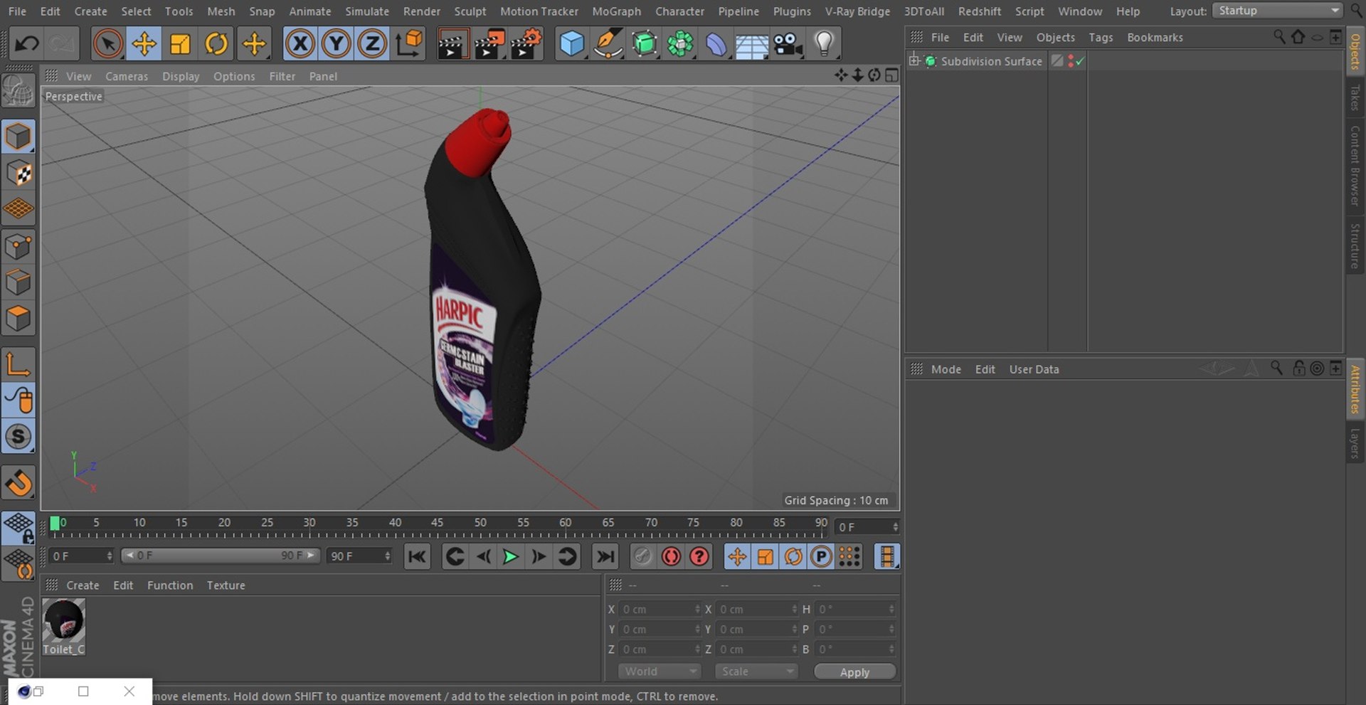3D Harpic Black Toilet Cleaner - TurboSquid 2054551