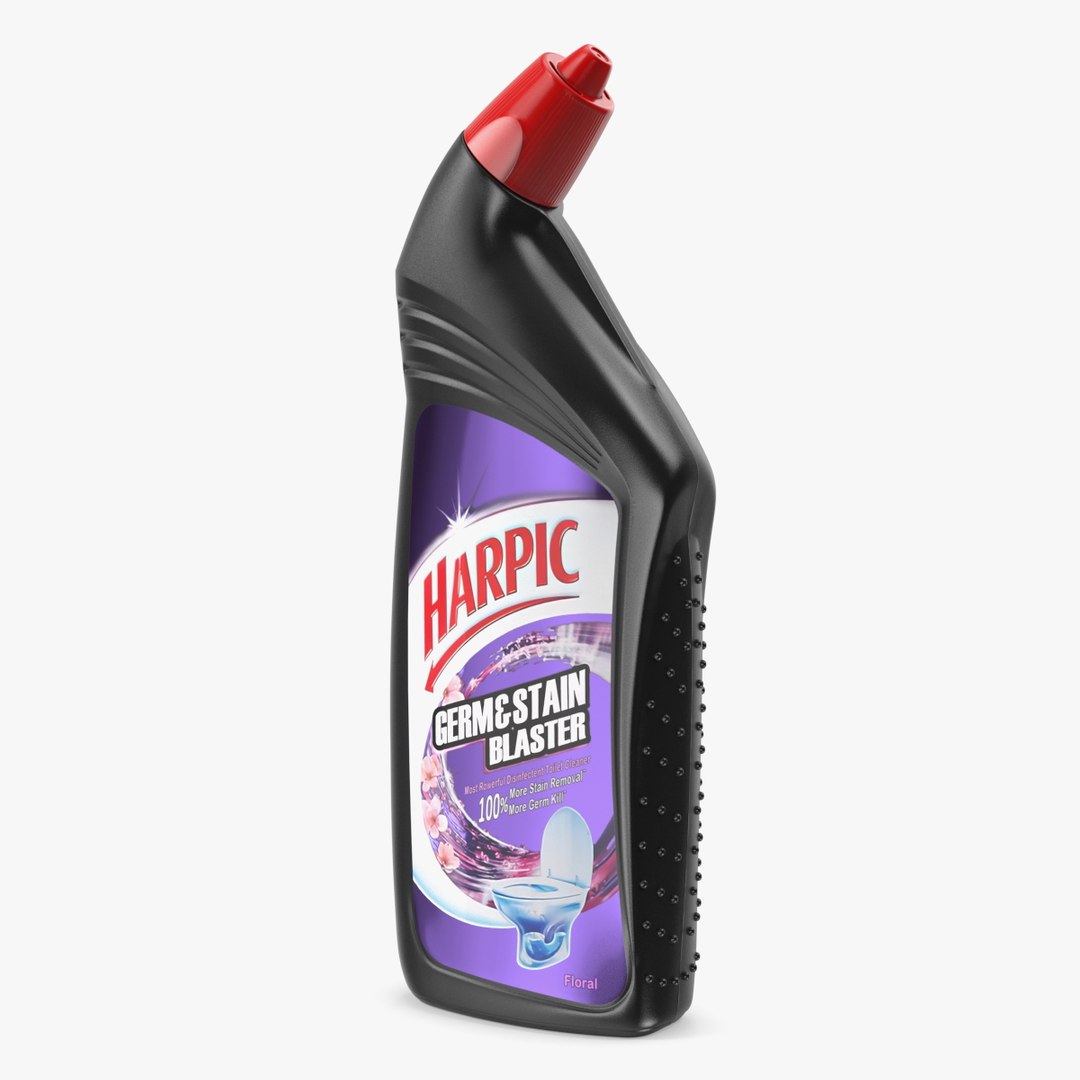 3D Harpic Black Toilet Cleaner TurboSquid 2054551