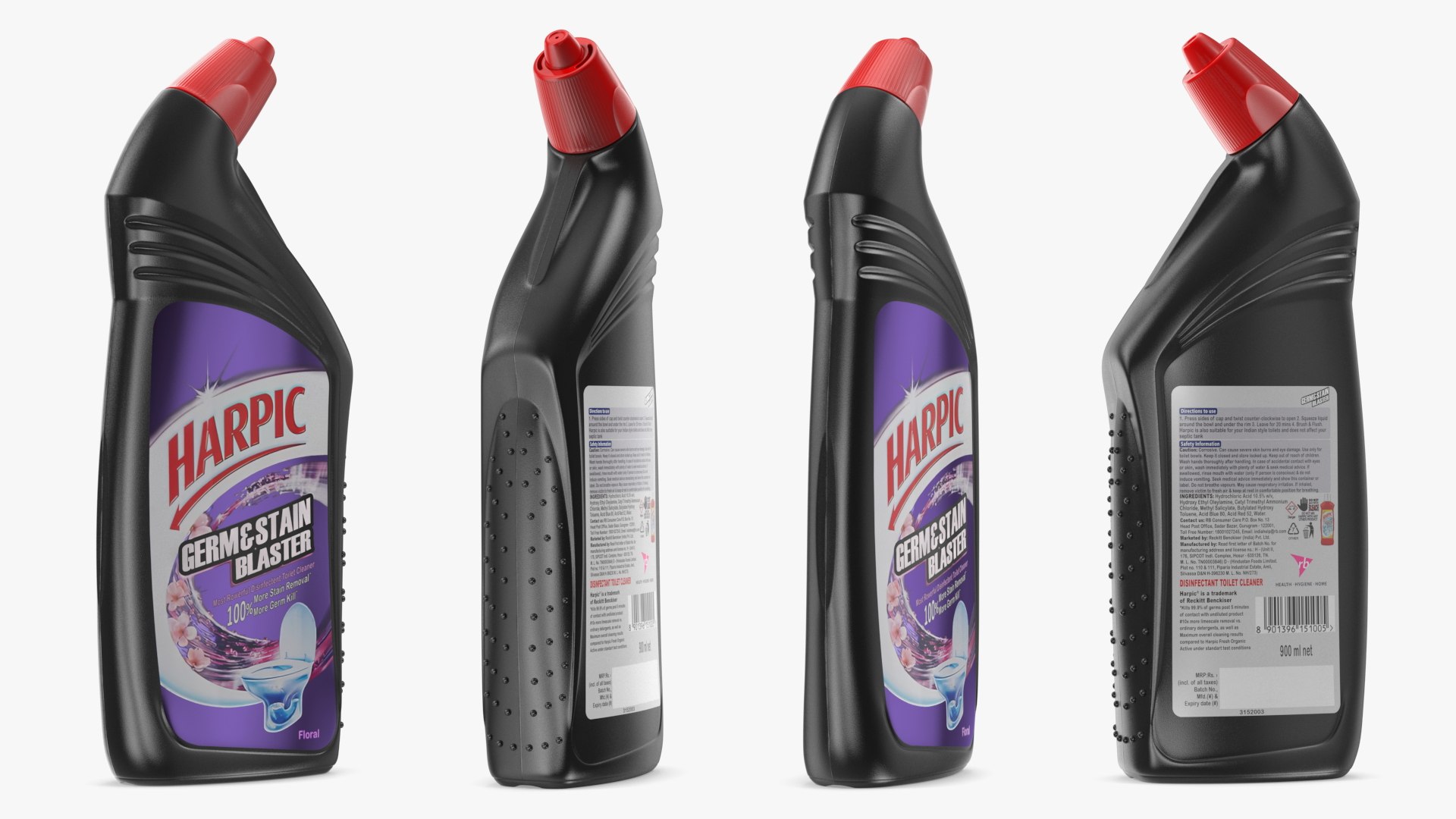 3D Harpic Black Toilet Cleaner - TurboSquid 2054551