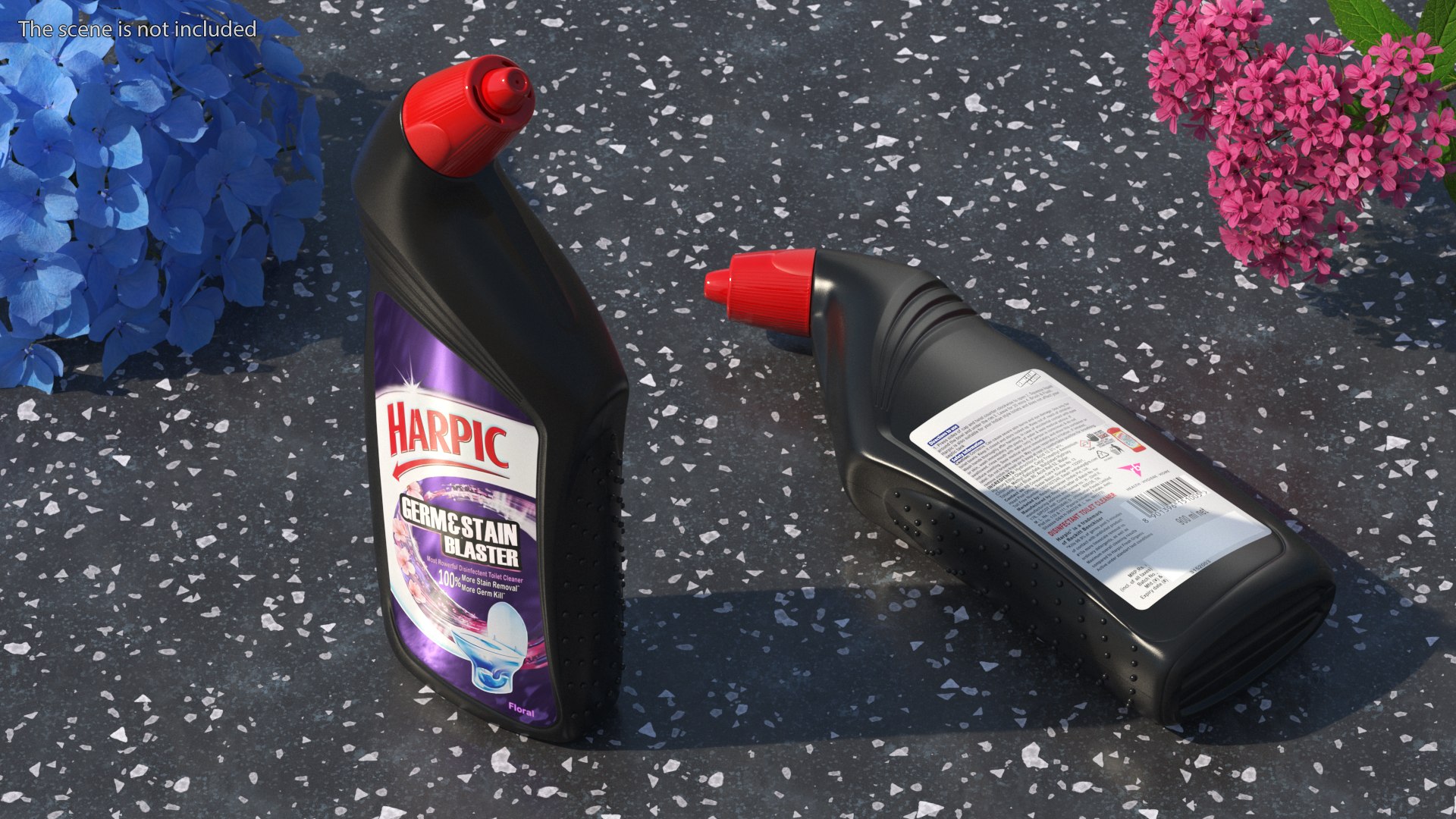 3D Harpic Black Toilet Cleaner TurboSquid 2054551