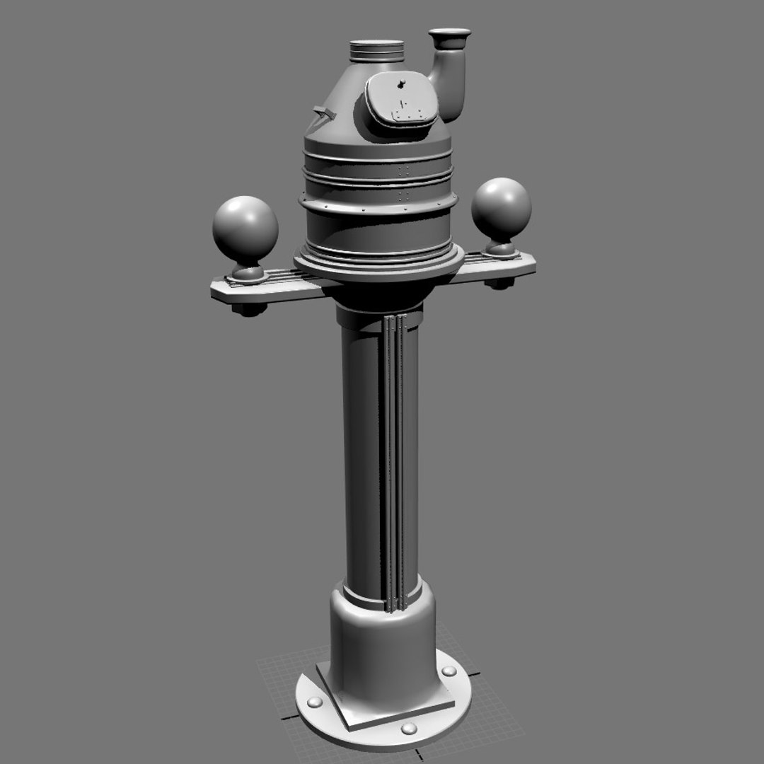 3d model marine compass