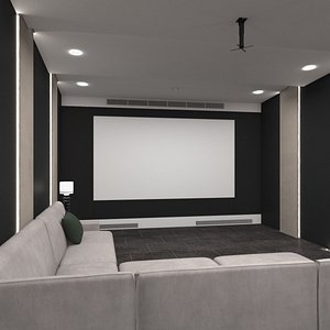 3D Home Cinema Interior model