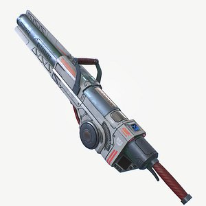 3d heavy laser cannon gun