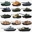 Collezione di carri armati militari NATO