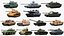 Collezione di carri armati militari NATO
