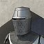 3D knight templar set rigged model